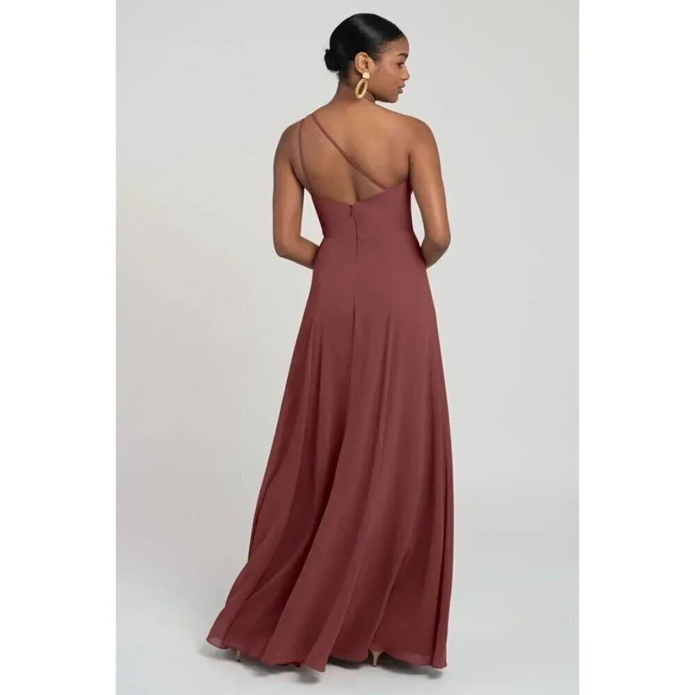 JENNY YOO Kora cinnamon rose.  Bridesmaid dress, formal gown.